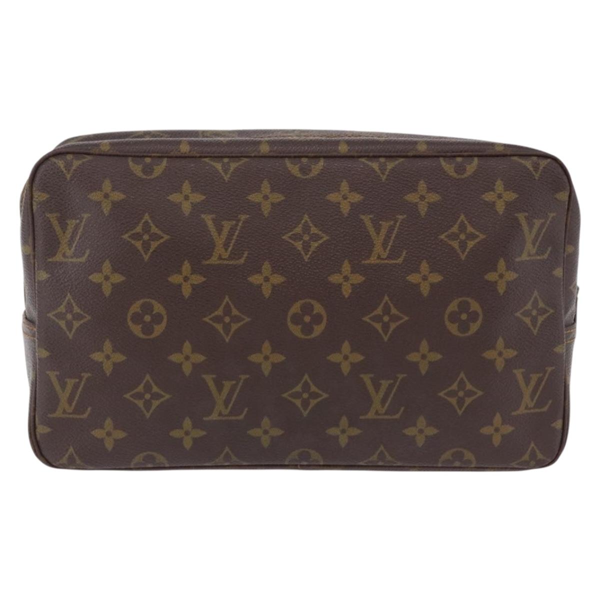 LOUIS VUITTON Monogram Trousse Toilette 28 Clutch Bag M47522 LV Auth 192092