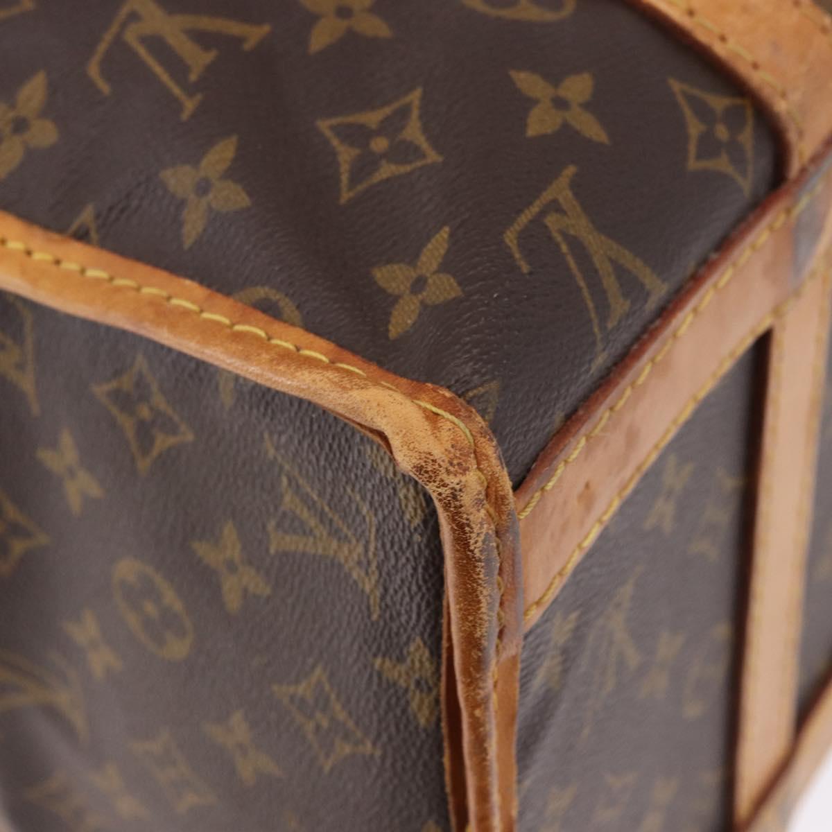 LOUIS VUITTON Monogram Sac Chasseur 40 Pet Carry M41924 LV Auth 192094