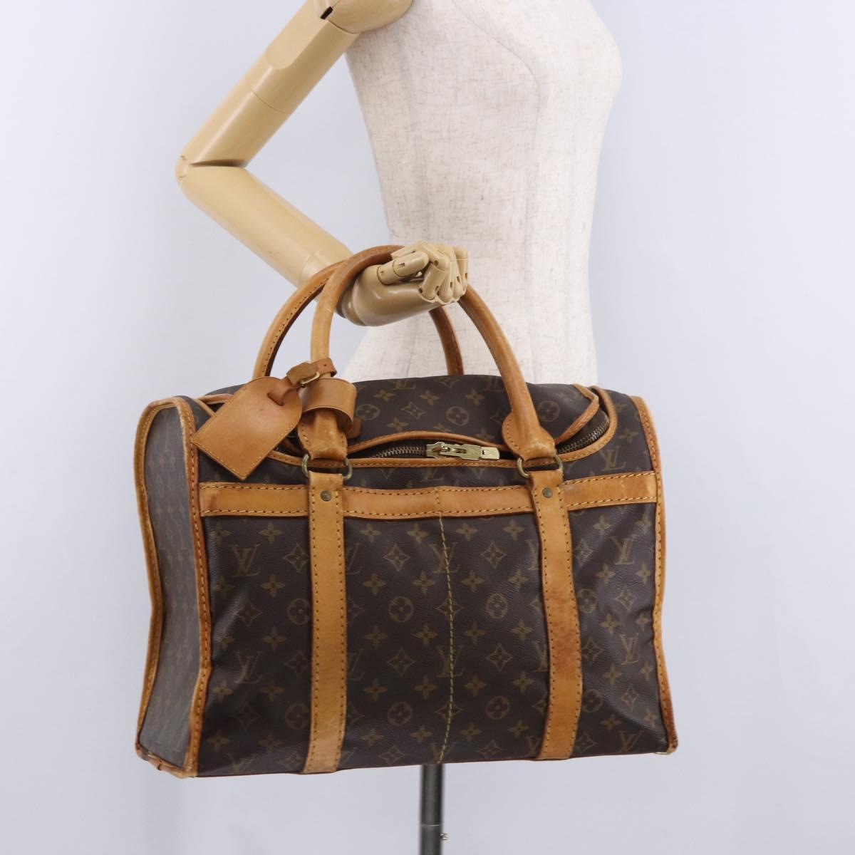 LOUIS VUITTON Monogram Sac Chasseur 40 Pet Carry M41924 LV Auth 192094