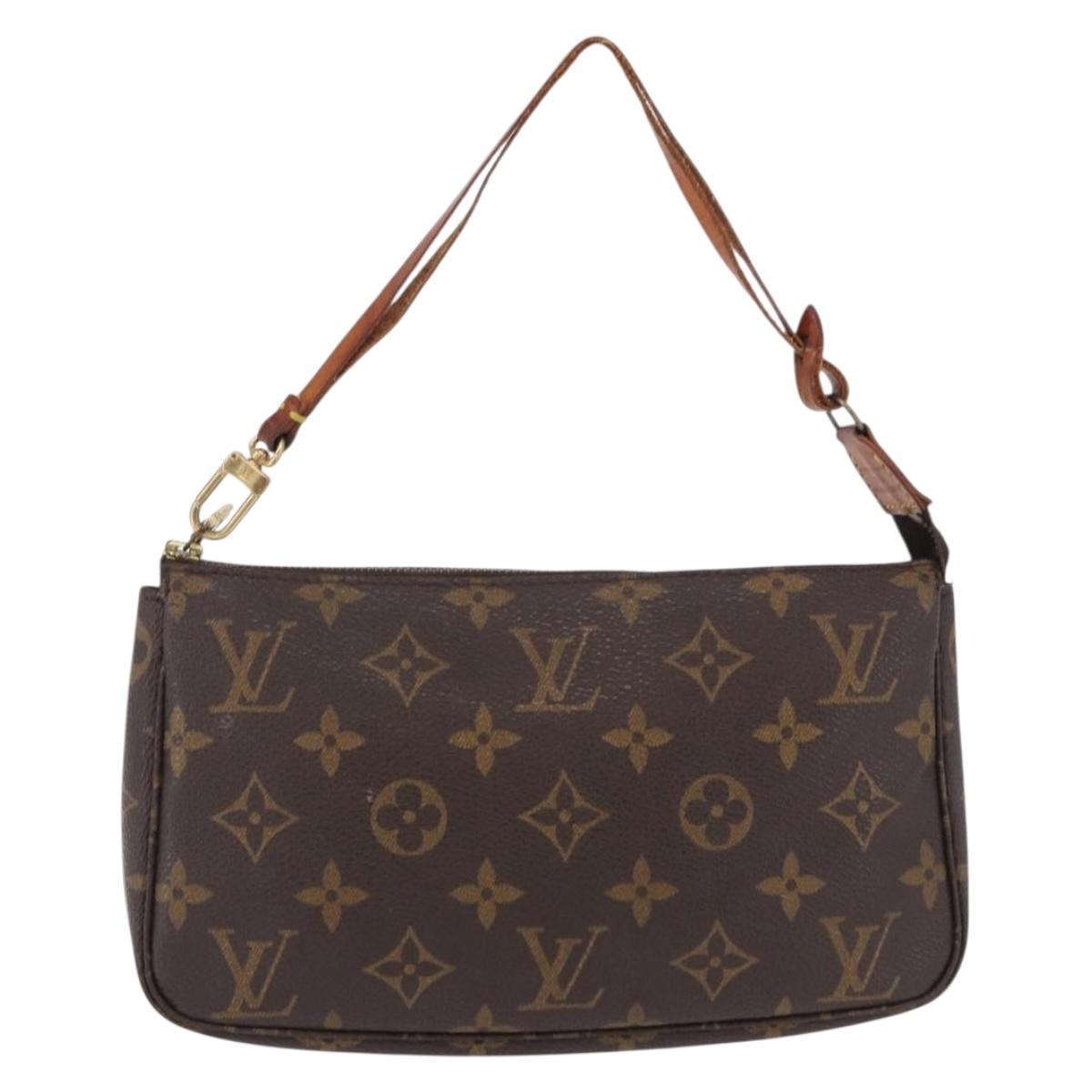 LOUIS VUITTON Monogram Pochette Accessoires Pouch M51980 LV Auth 192095