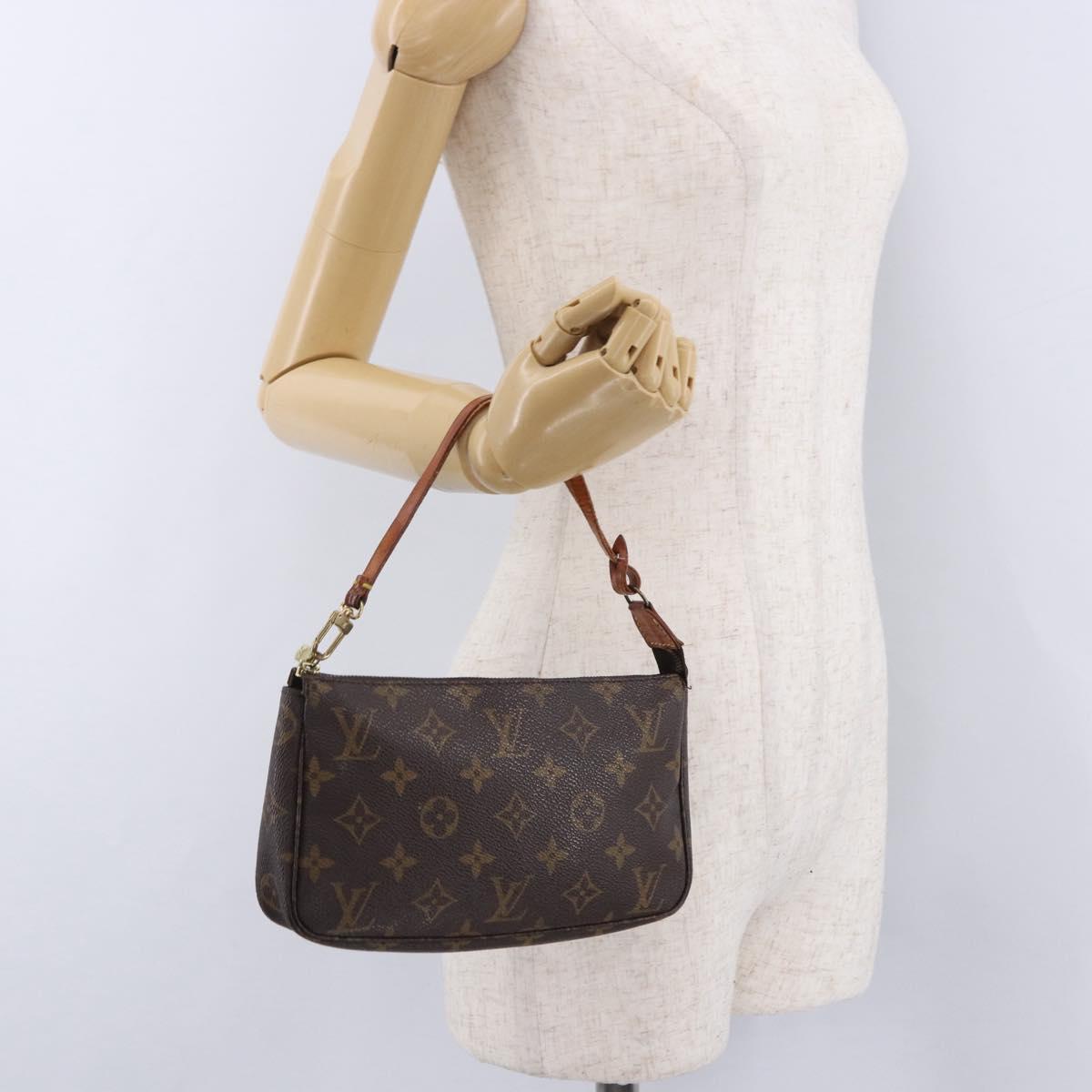 LOUIS VUITTON Monogram Pochette Accessoires Pouch M51980 LV Auth 192095