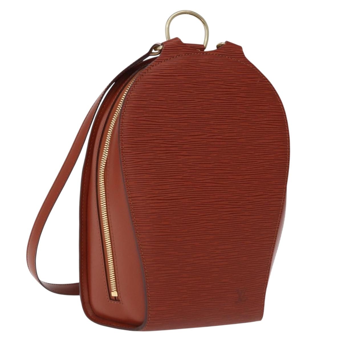 LOUIS VUITTON Epi Mabillon Backpack Brown M52233 LV Auth 192098A