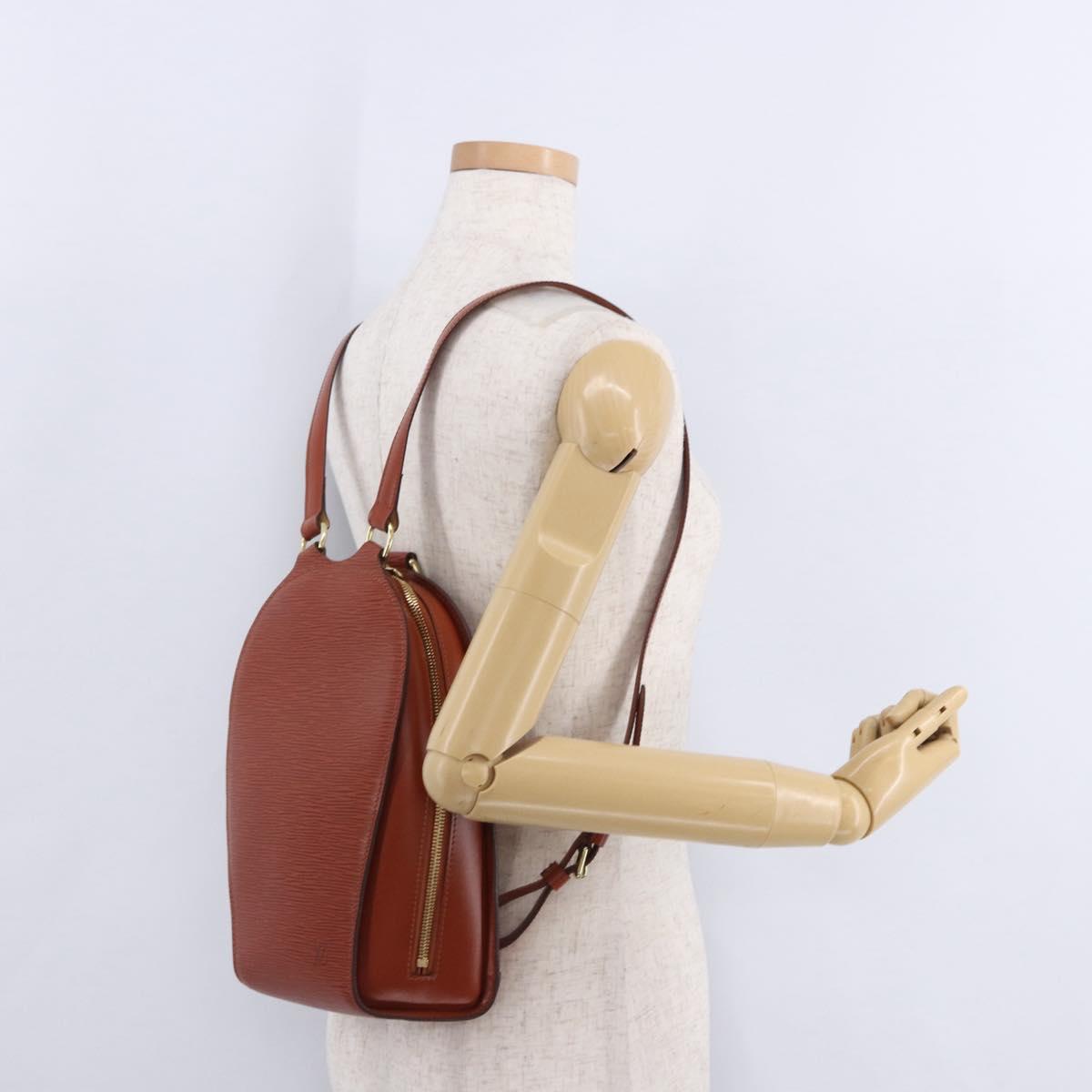 LOUIS VUITTON Epi Mabillon Backpack Brown M52233 LV Auth 192098A