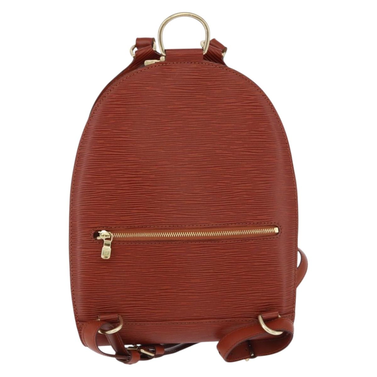 LOUIS VUITTON Epi Mabillon Backpack Brown M52233 LV Auth 192098A