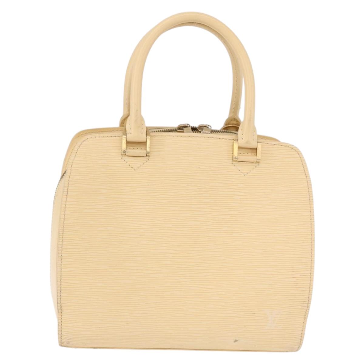 LOUIS VUITTON Epi Pont Neuf Hand Bag Vanilla Cream M5205A LV Auth 192099