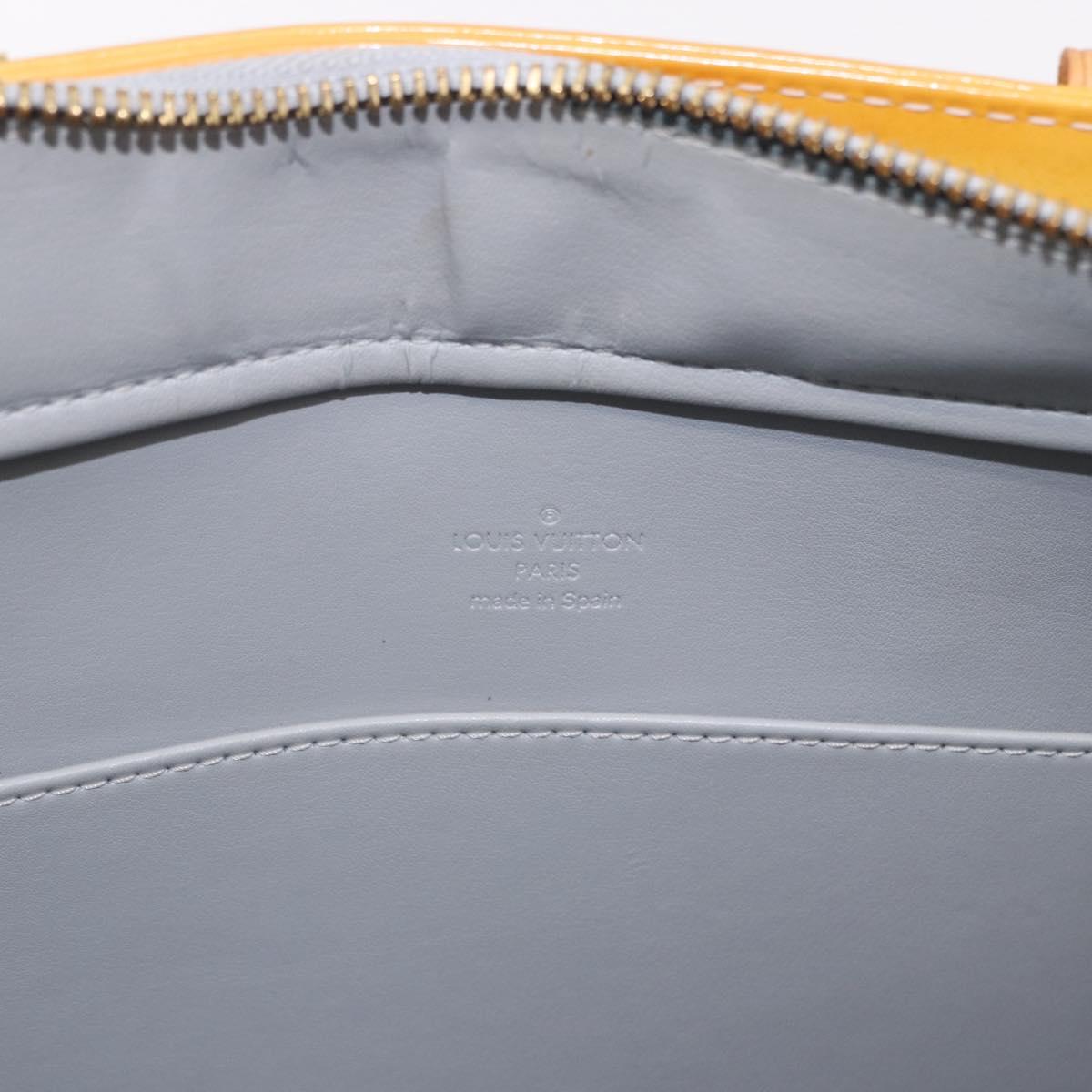 LOUIS VUITTON Monogram Vernis Columbus Tote Bag Gris M91028 LV Auth 192101