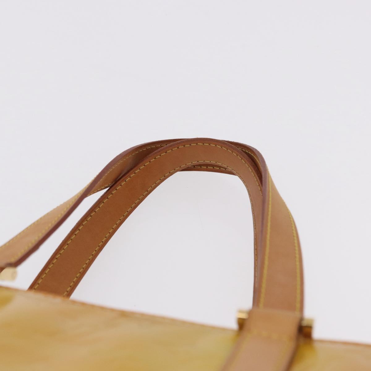 LOUIS VUITTON Monogram Vernis Columbus Tote Bag Gris M91028 LV Auth 192101