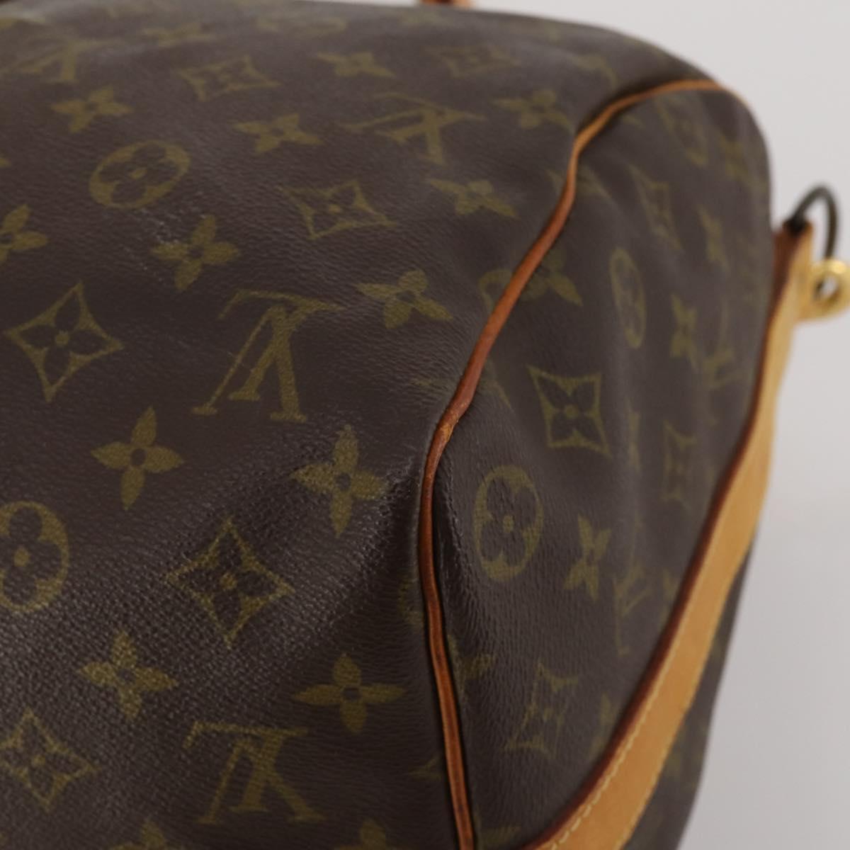 LOUIS VUITTON Monogram Keepall Bandouliere 45 Boston Bag M41418 LV Auth 192105