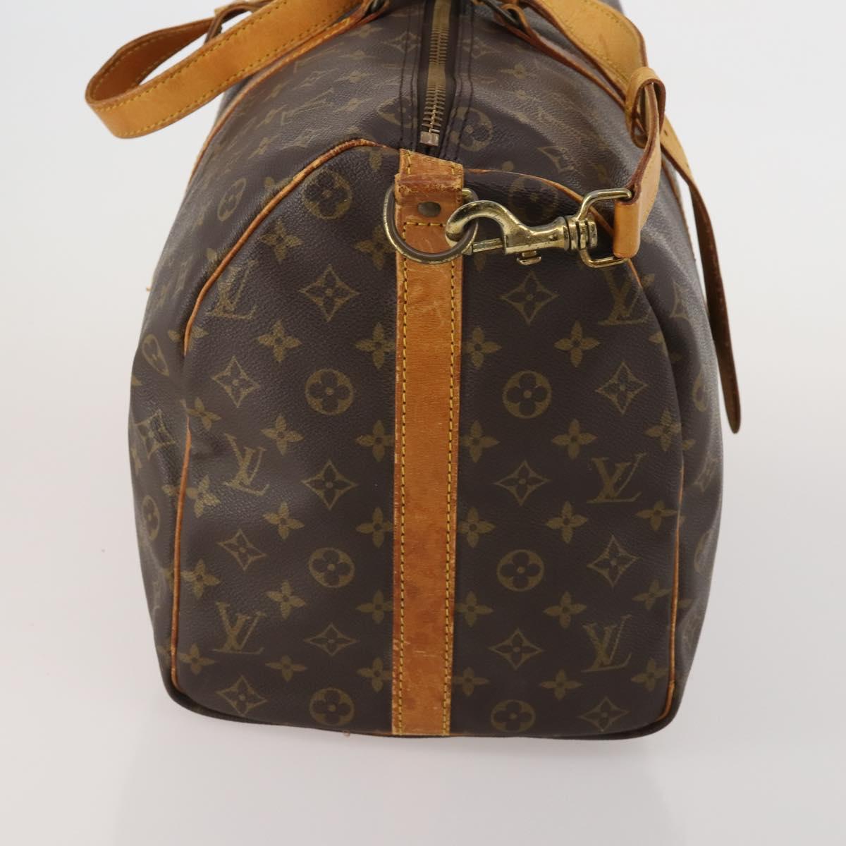 LOUIS VUITTON Monogram Keepall Bandouliere 50 Boston Bag M41416 LV Auth 192106