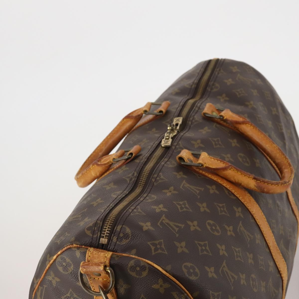 LOUIS VUITTON Monogram Keepall Bandouliere 50 Boston Bag M41416 LV Auth 192106