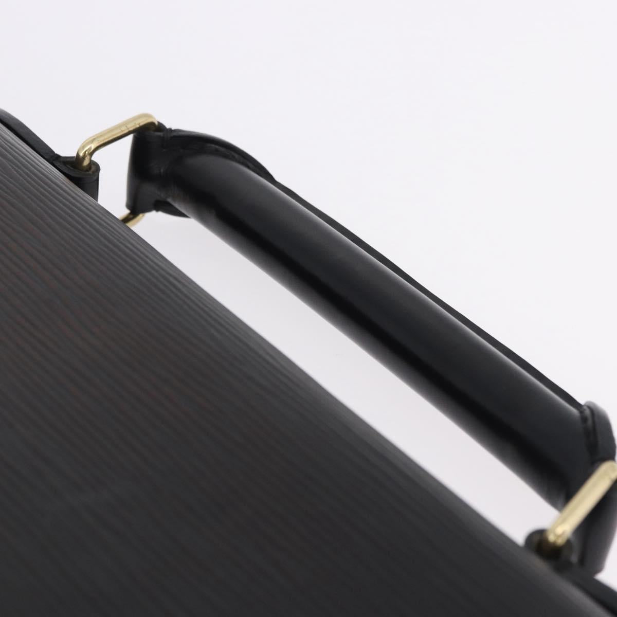 LOUIS VUITTON Epi ServietteConseiller Business Bag Black M54422 LV Auth 192108A