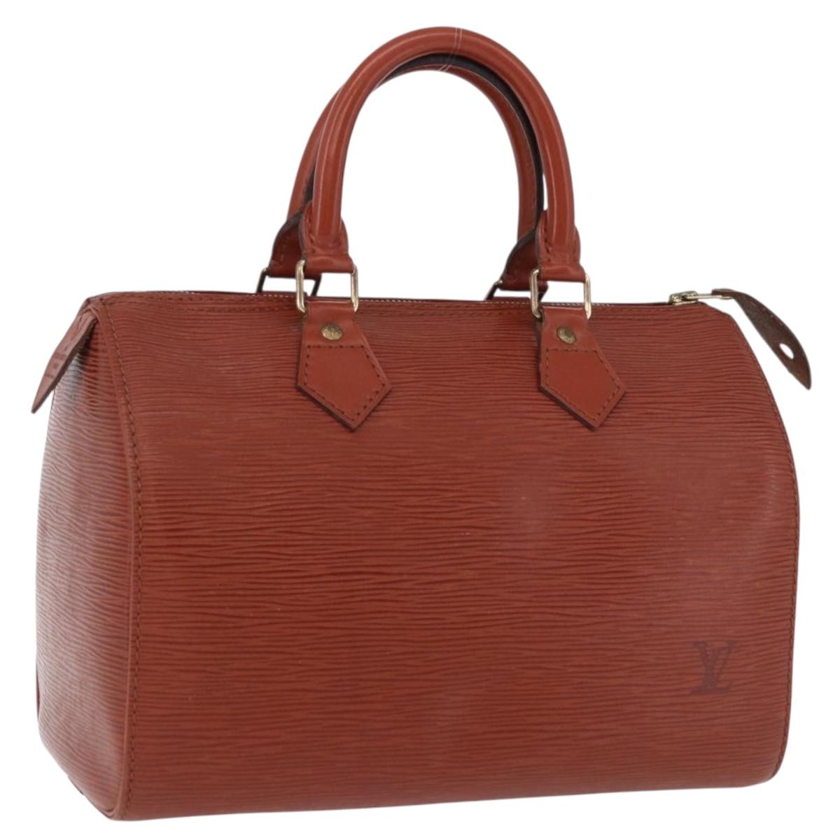 LOUIS VUITTON Epi Speedy 25 Hand Bag Brown M43013 LV Auth 192111A