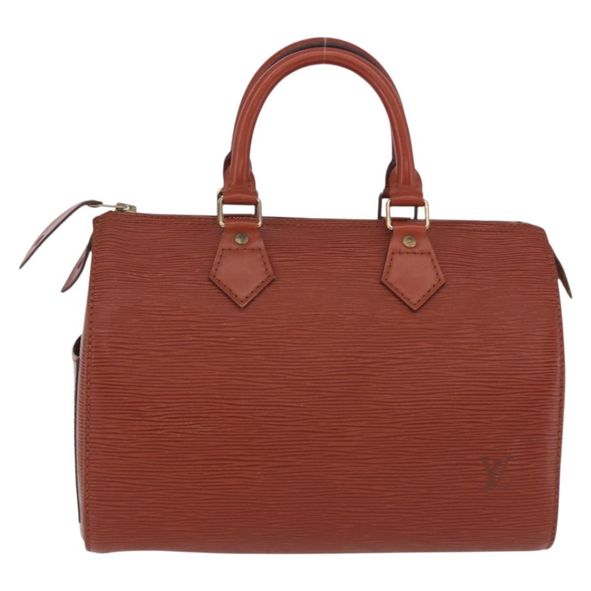 LOUIS VUITTON Epi Speedy 25 Hand Bag Brown M43013 LV Auth 192111A