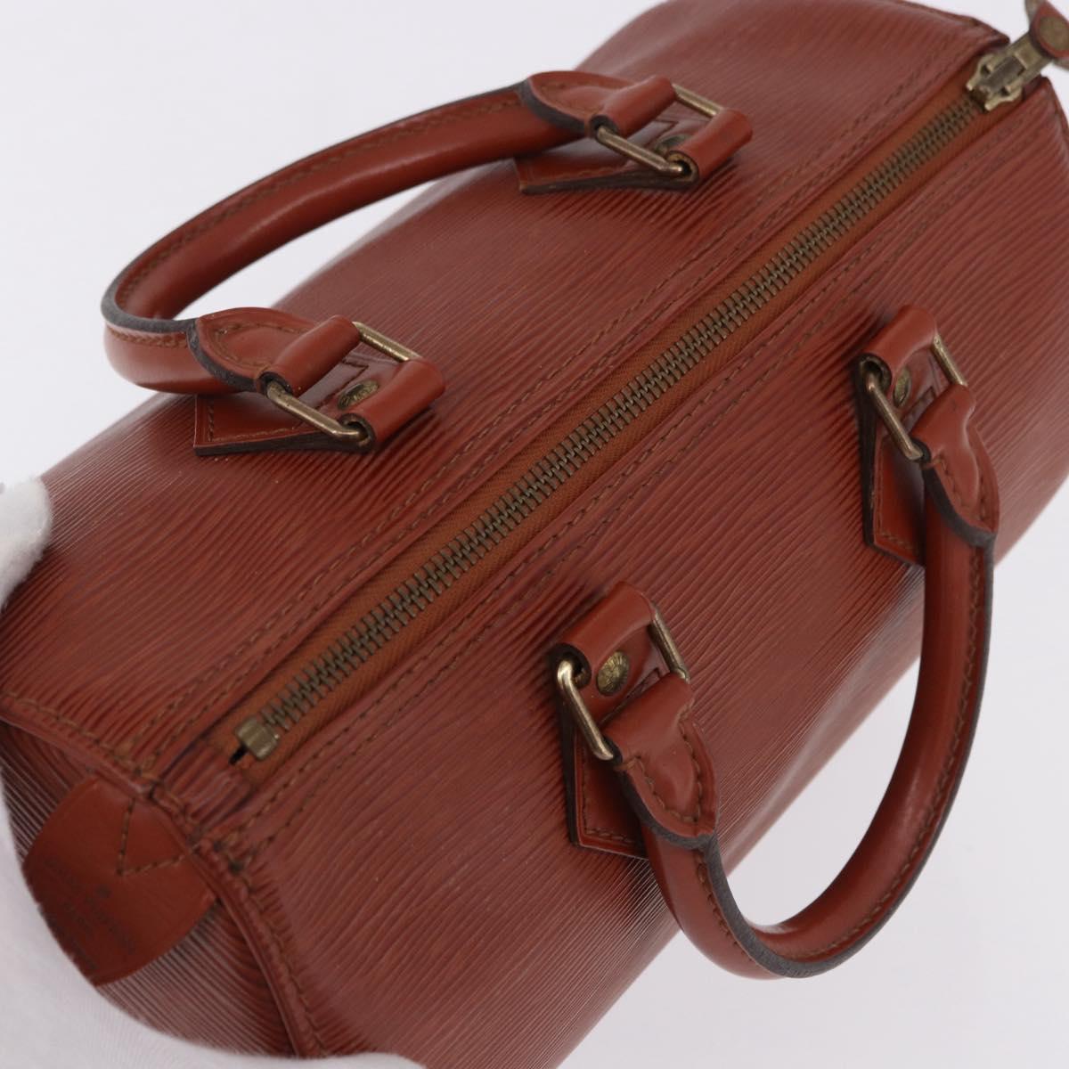 LOUIS VUITTON Epi Speedy 25 Hand Bag Brown M43013 LV Auth 192111A