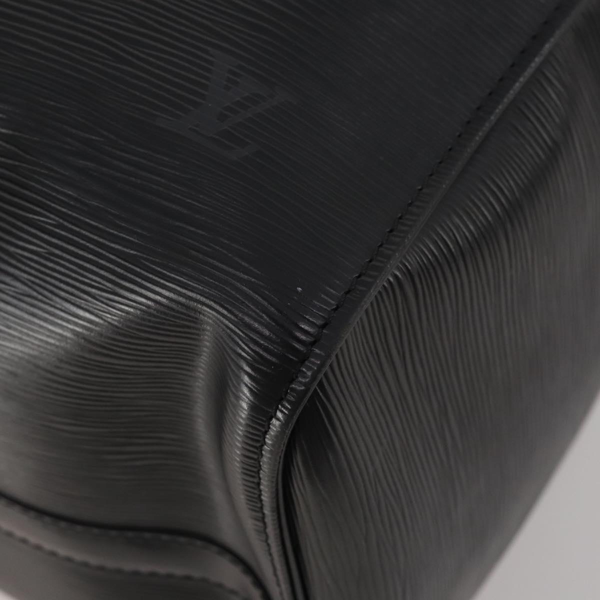 LOUIS VUITTON Epi Keepall 45 Boston Bag Black M42972 LV Auth 192112V