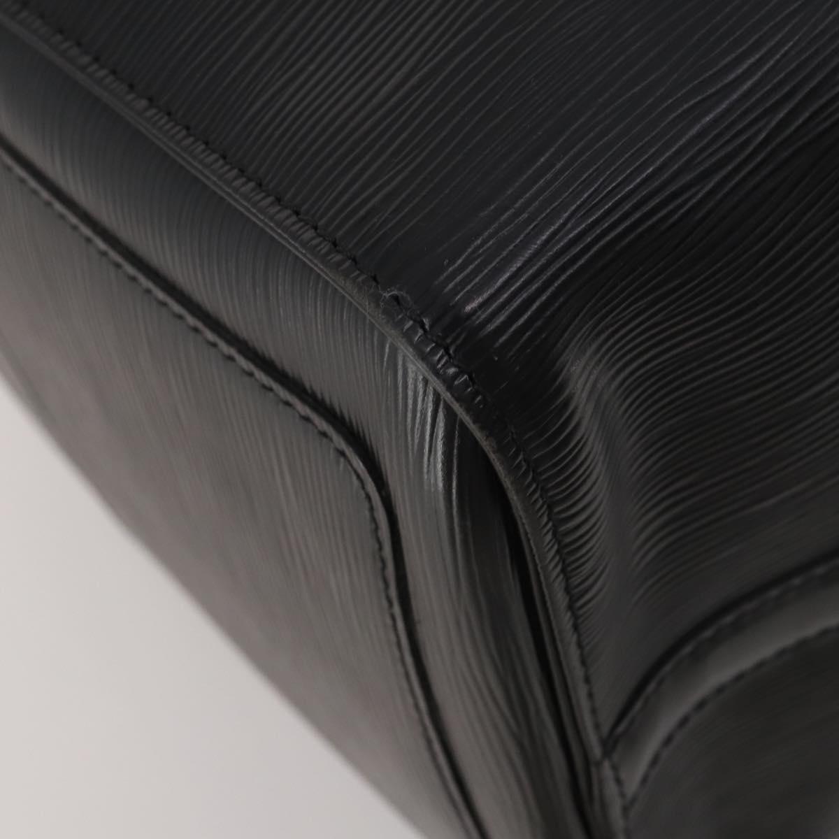 LOUIS VUITTON Epi Keepall 45 Boston Bag Black M42972 LV Auth 192112V