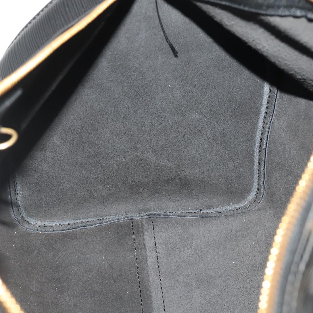 LOUIS VUITTON Epi Keepall 45 Boston Bag Black M42972 LV Auth 192112V