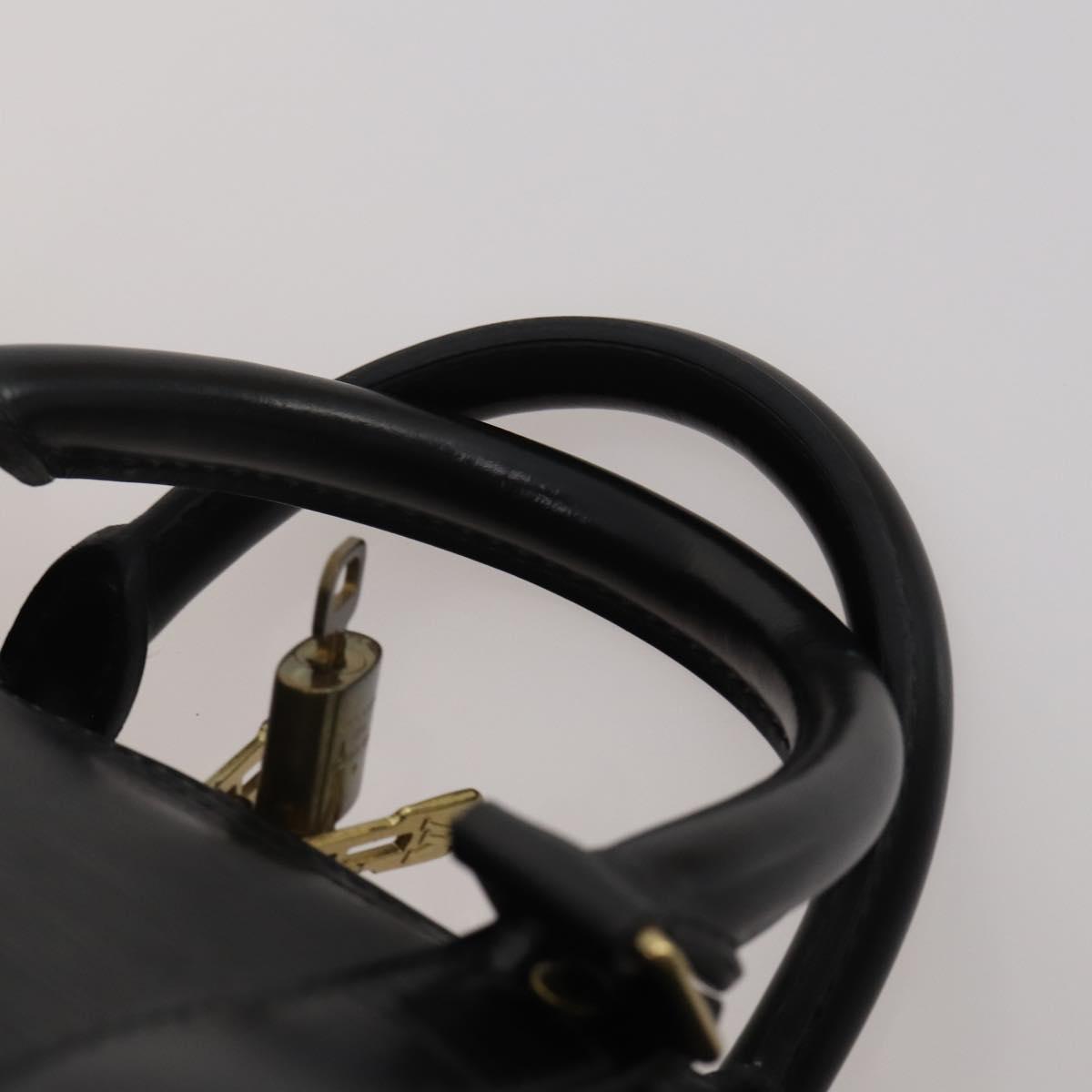 LOUIS VUITTON Epi Keepall 45 Boston Bag Black M42972 LV Auth 192112V