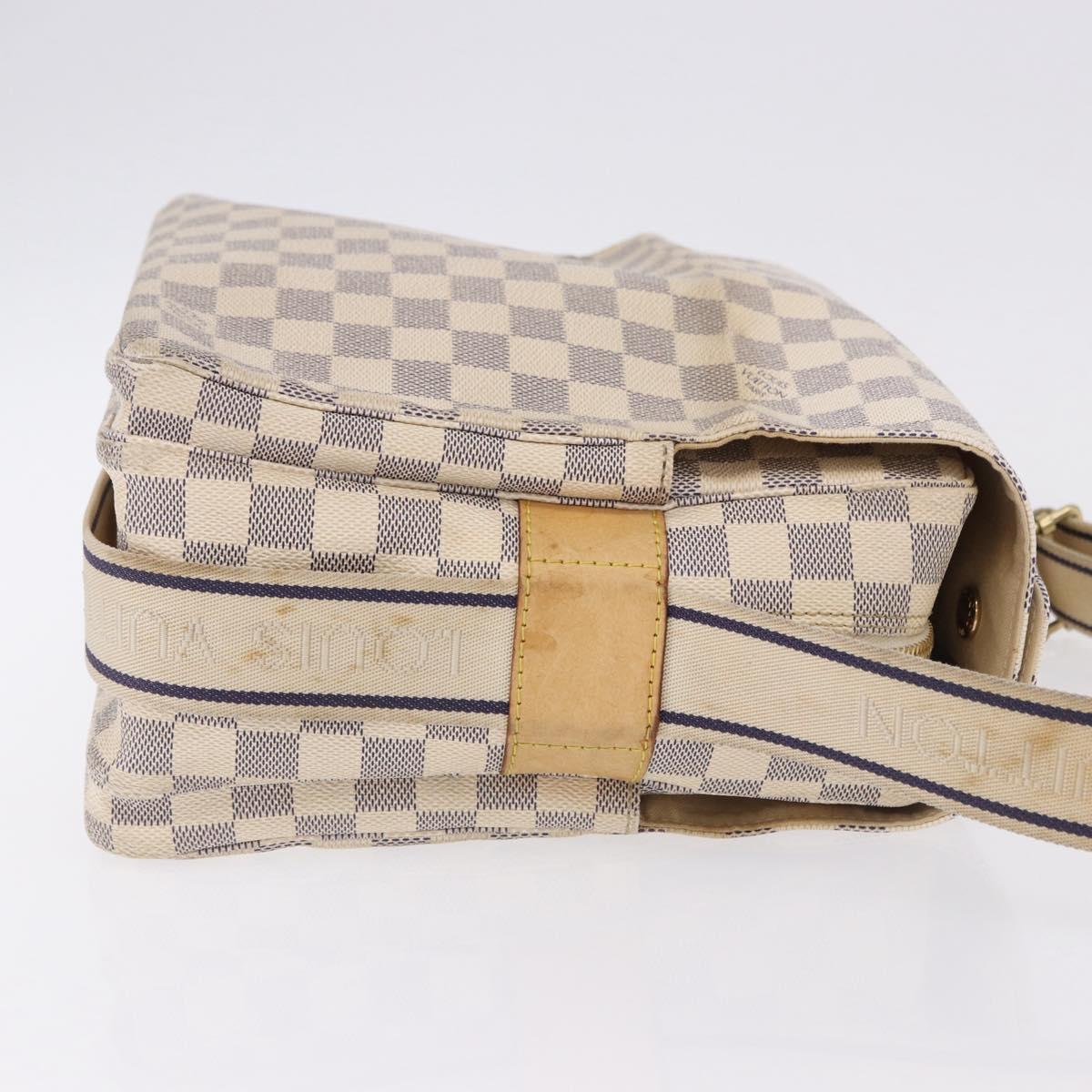 LOUIS VUITTON Damier Azur Naviglio Shoulder Bag N51189 LV Auth 192113