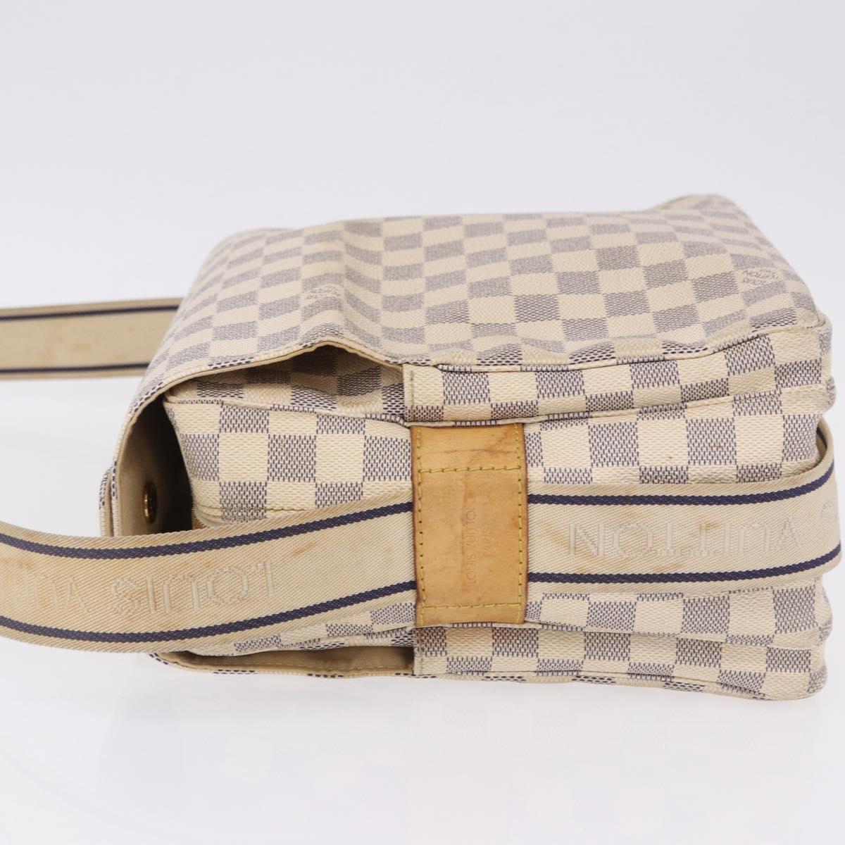 LOUIS VUITTON Damier Azur Naviglio Shoulder Bag N51189 LV Auth 192113
