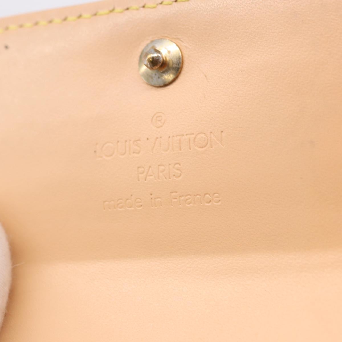 LOUIS VUITTON Multicolor Porte Monnaie Pla Coin Purse White M92657 Auth 192115A