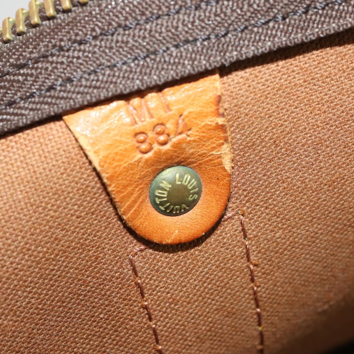 LOUIS VUITTON Monogram Keepall 55 Boston Bag M41424 LV Auth 192119