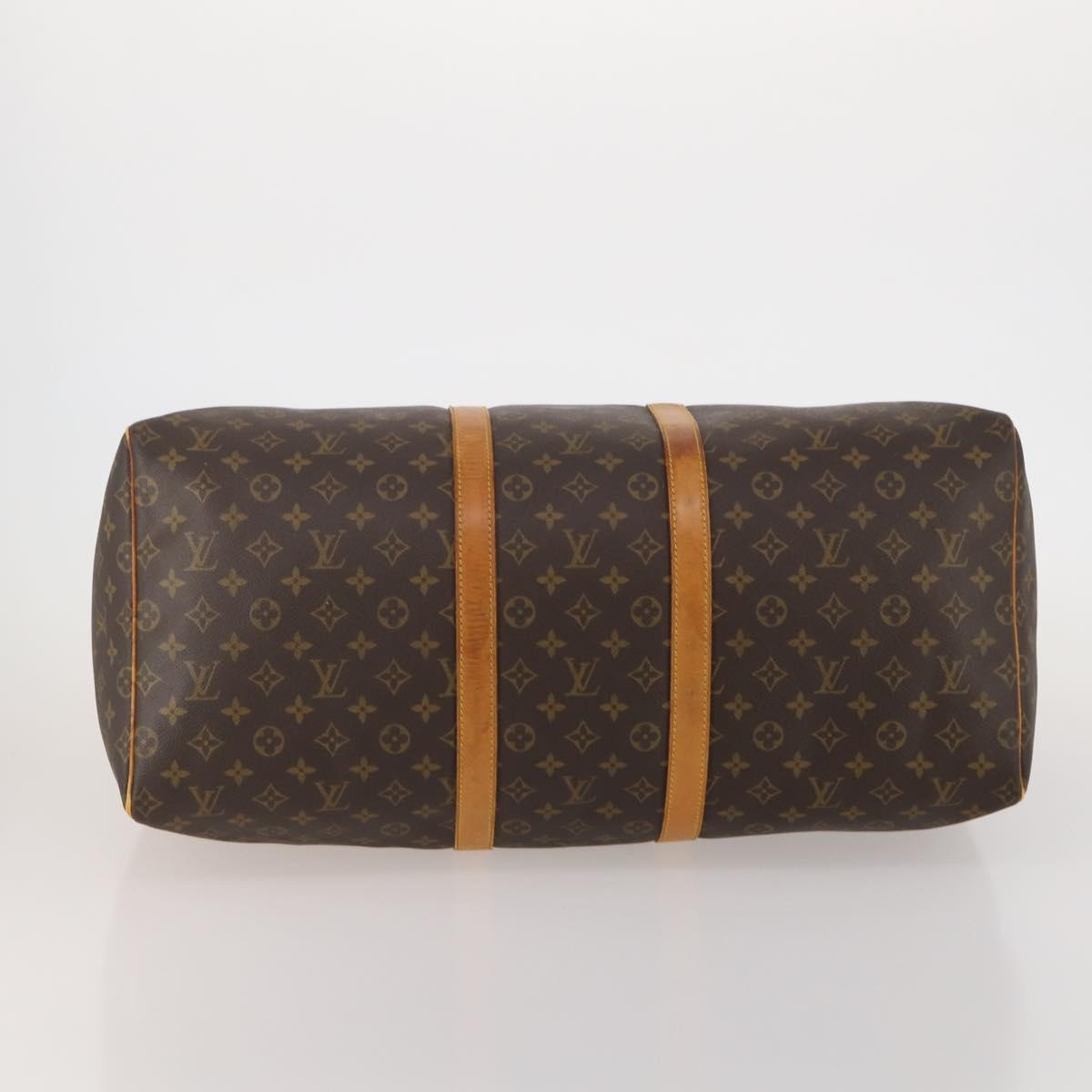 LOUIS VUITTON Monogram Keepall 55 Boston Bag M41424 LV Auth 192119