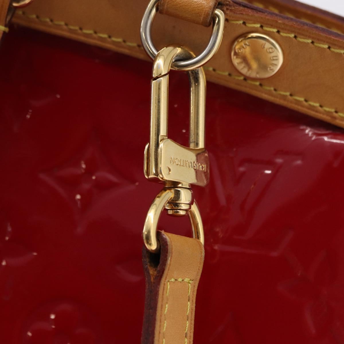 LOUIS VUITTON Vernis Blair MM Hand Bag 2way Rose Andian M91798 LV Auth 192121