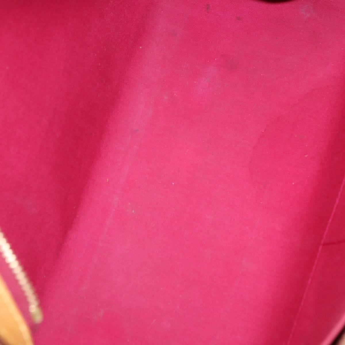 LOUIS VUITTON Vernis Blair MM Hand Bag 2way Rose Andian M91798 LV Auth 192121