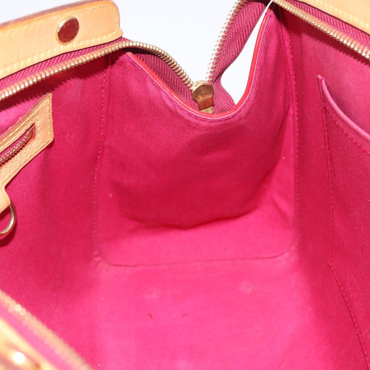 LOUIS VUITTON Vernis Blair MM Hand Bag 2way Rose Andian M91798 LV Auth 192121