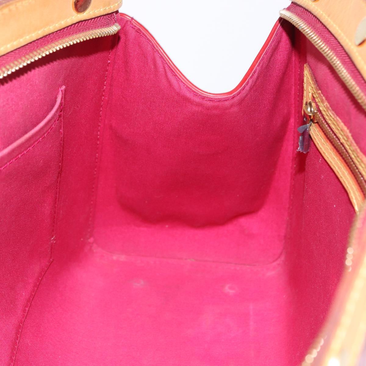 LOUIS VUITTON Vernis Blair MM Hand Bag 2way Rose Andian M91798 LV Auth 192121