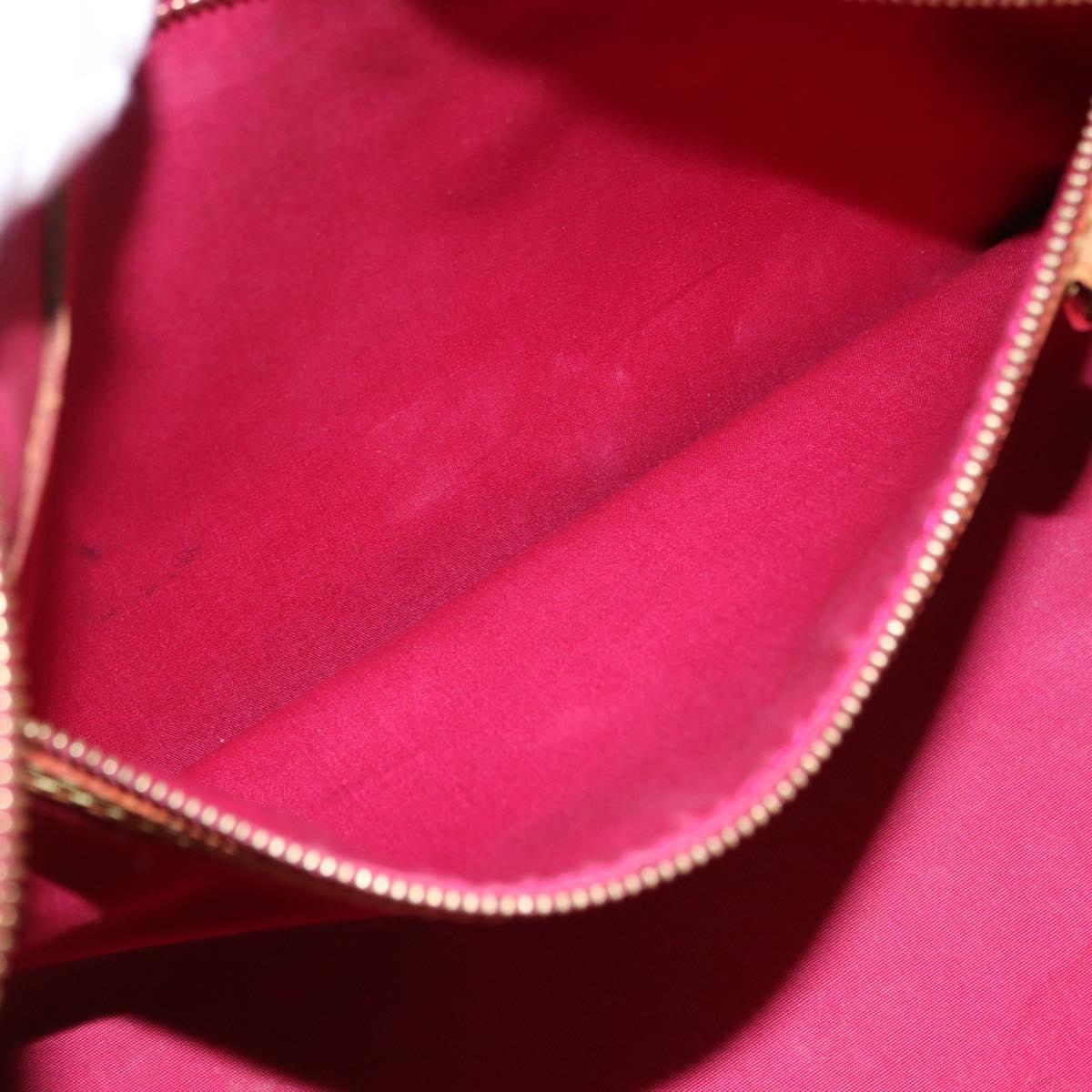 LOUIS VUITTON Vernis Blair MM Hand Bag 2way Rose Andian M91798 LV Auth 192121