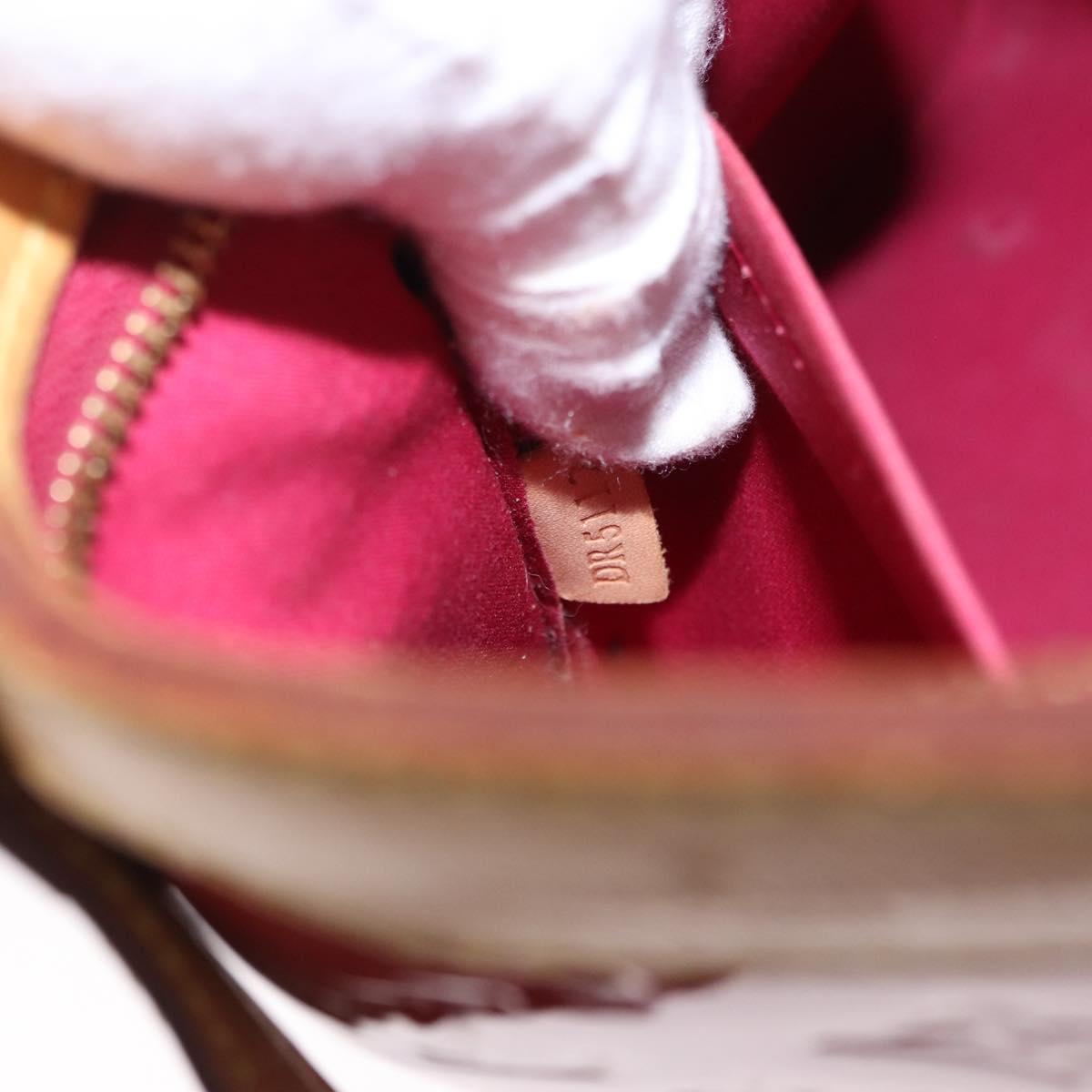 LOUIS VUITTON Vernis Blair MM Hand Bag 2way Rose Andian M91798 LV Auth 192121