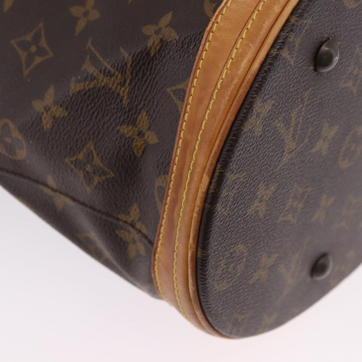 LOUIS VUITTON Monogram Bucket GM Shoulder Bag M42236 LV Auth 192122