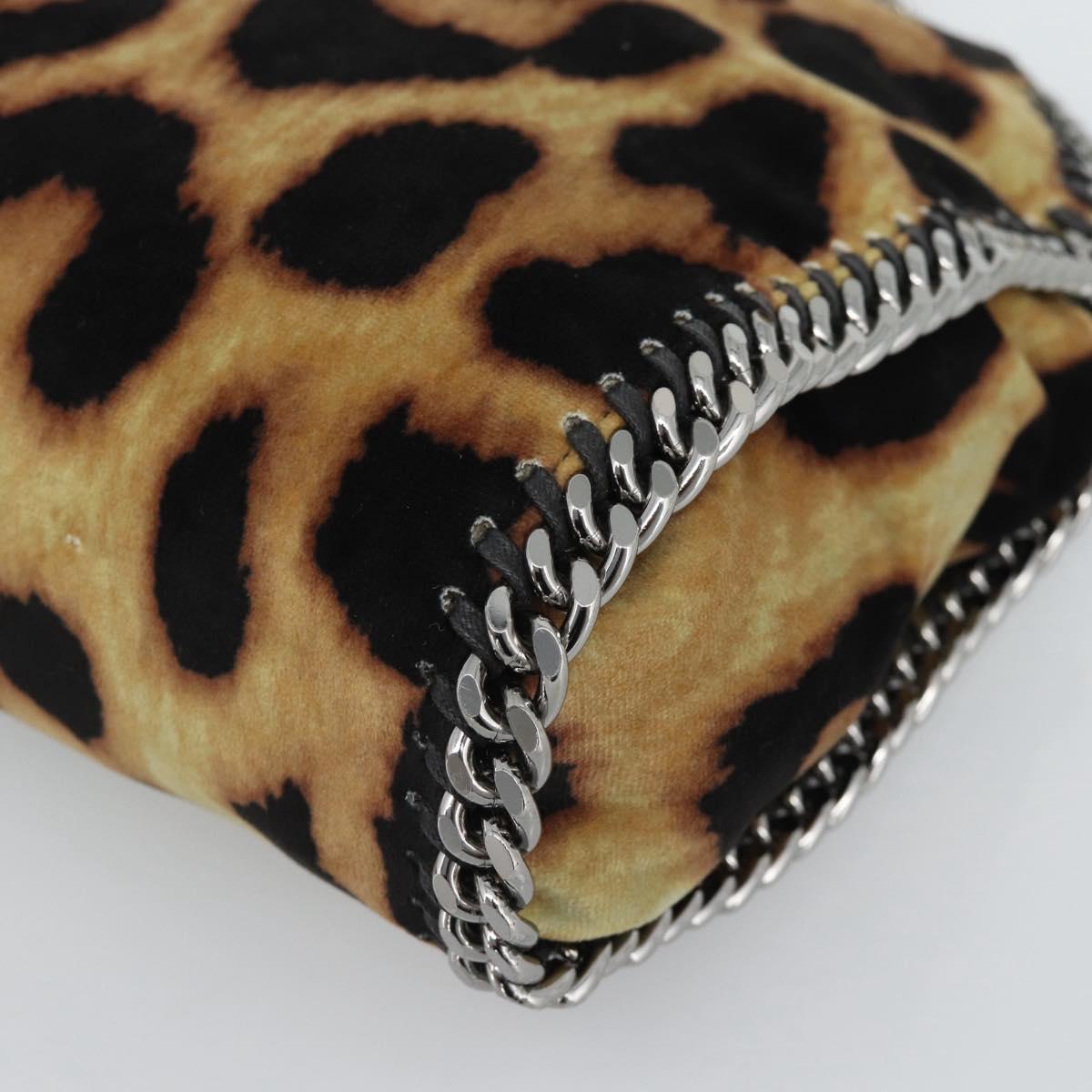 Stella MacCartney Chain Farabella Mini Bag Velor 2way Brown 371223 Auth 192123V