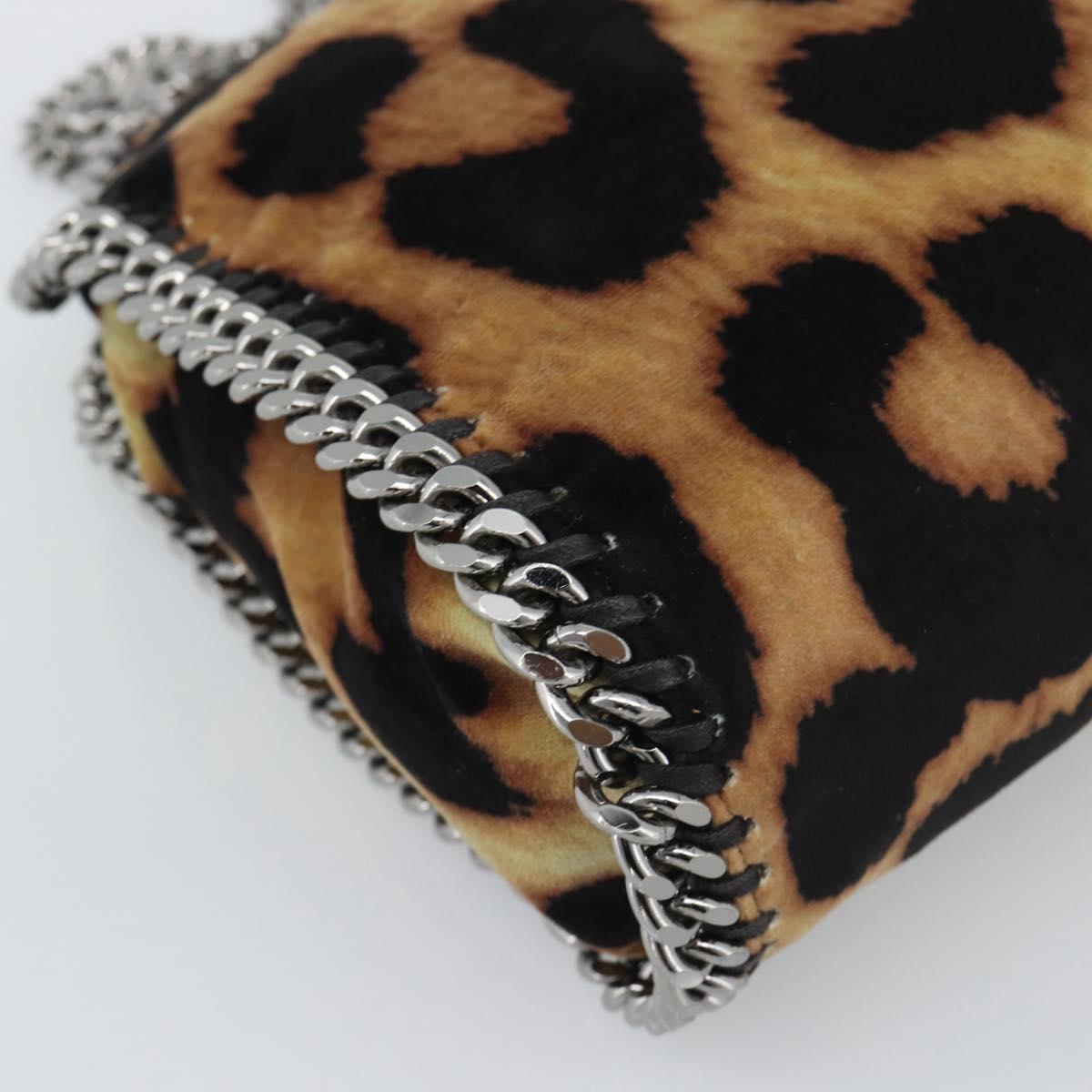 Stella MacCartney Chain Farabella Mini Bag Velor 2way Brown 371223 Auth 192123V