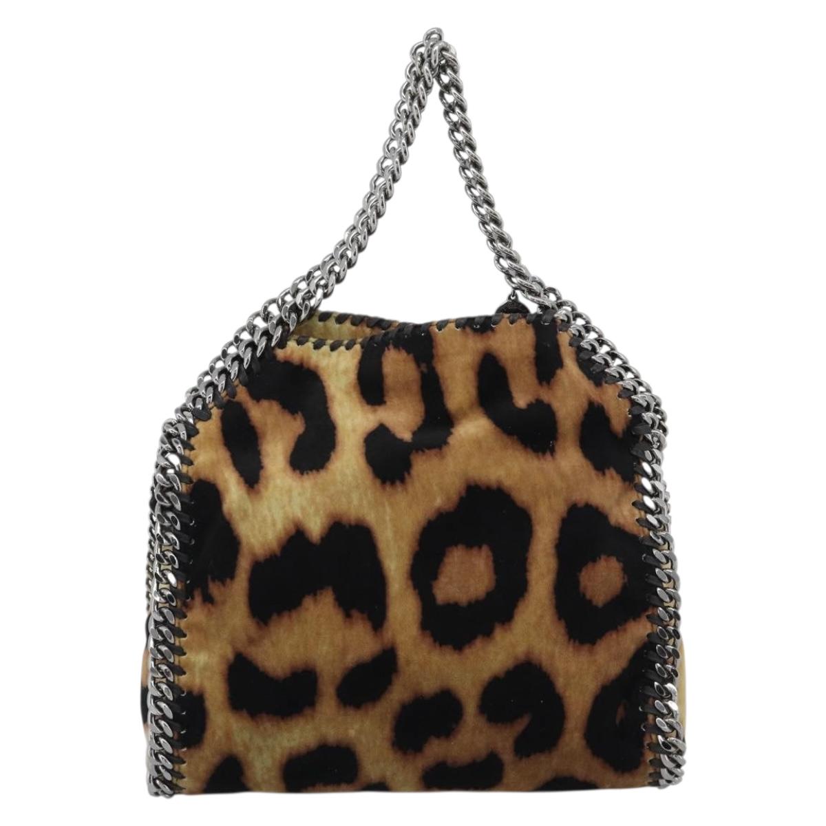 Stella MacCartney Chain Farabella Mini Bag Velor 2way Brown 371223 Auth 192123V