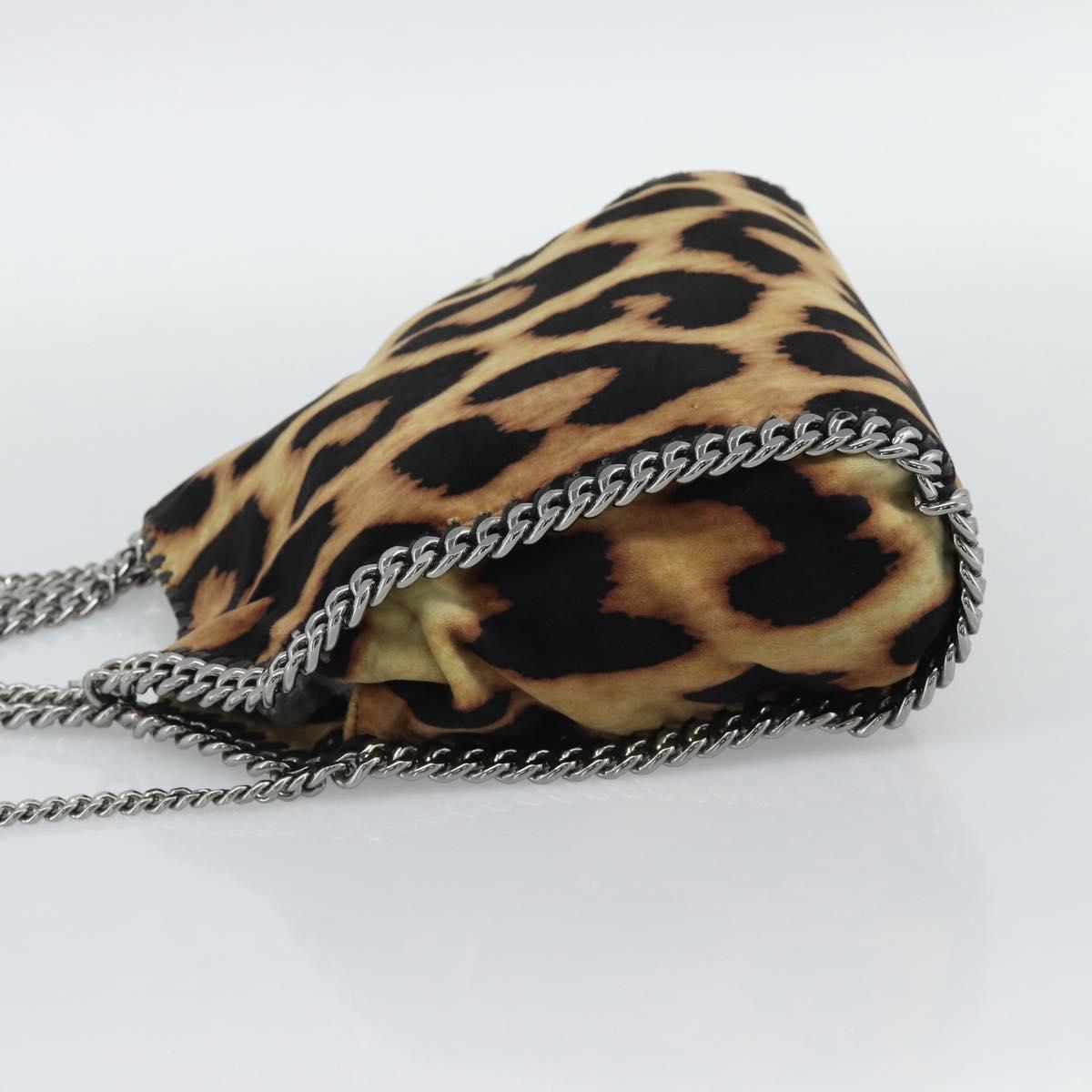 Stella MacCartney Chain Farabella Mini Bag Velor 2way Brown 371223 Auth 192123V