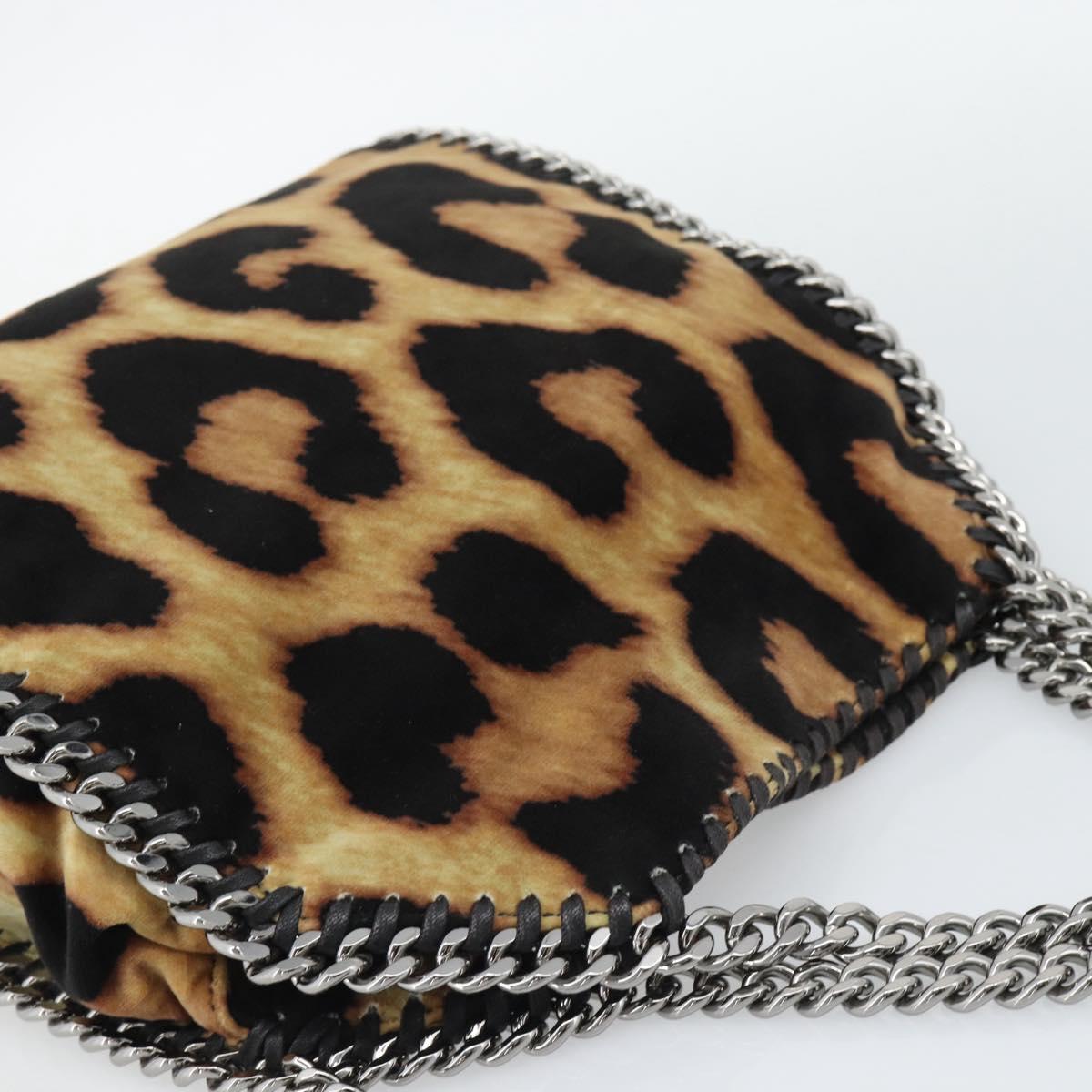 Stella MacCartney Chain Farabella Mini Bag Velor 2way Brown 371223 Auth 192123V