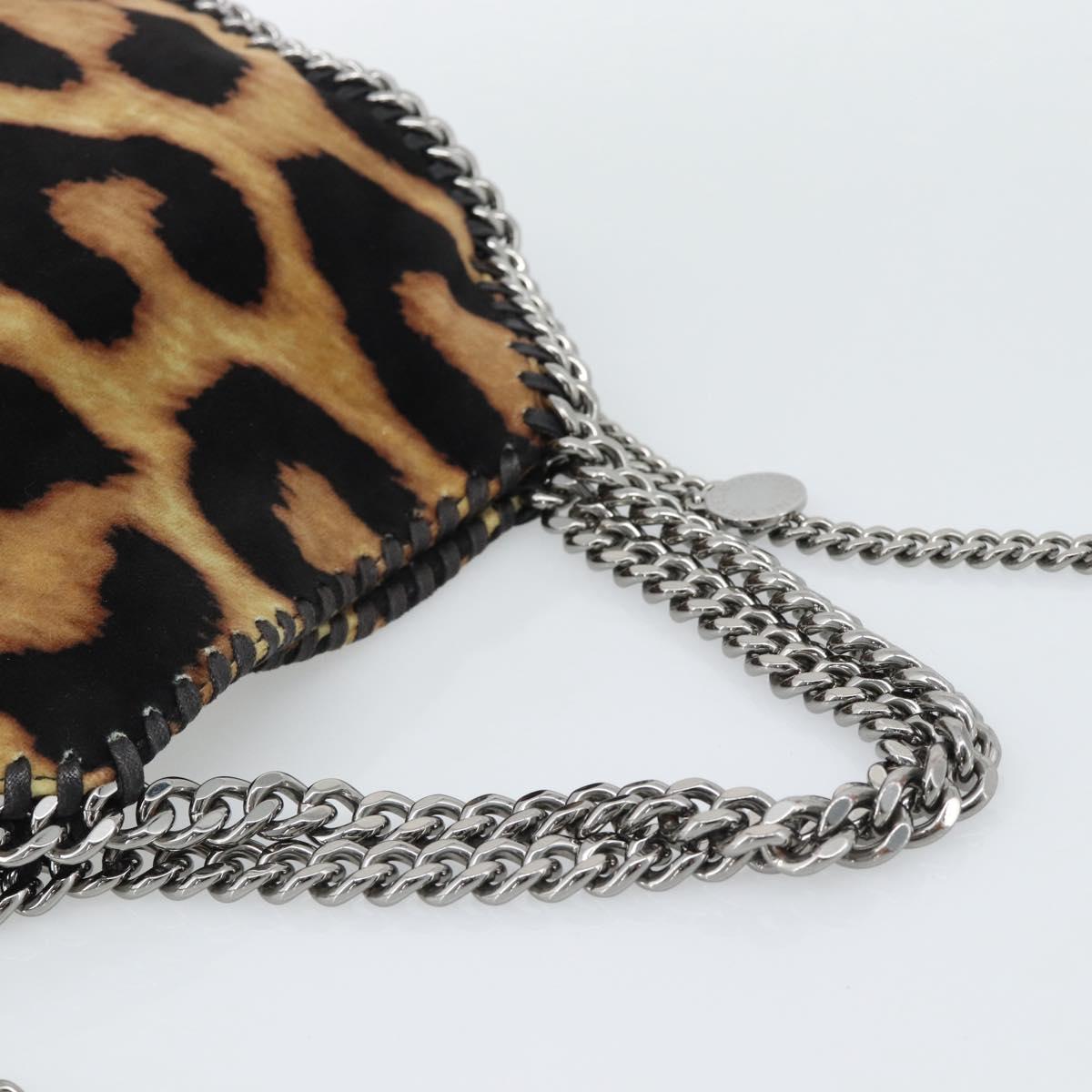 Stella MacCartney Chain Farabella Mini Bag Velor 2way Brown 371223 Auth 192123V