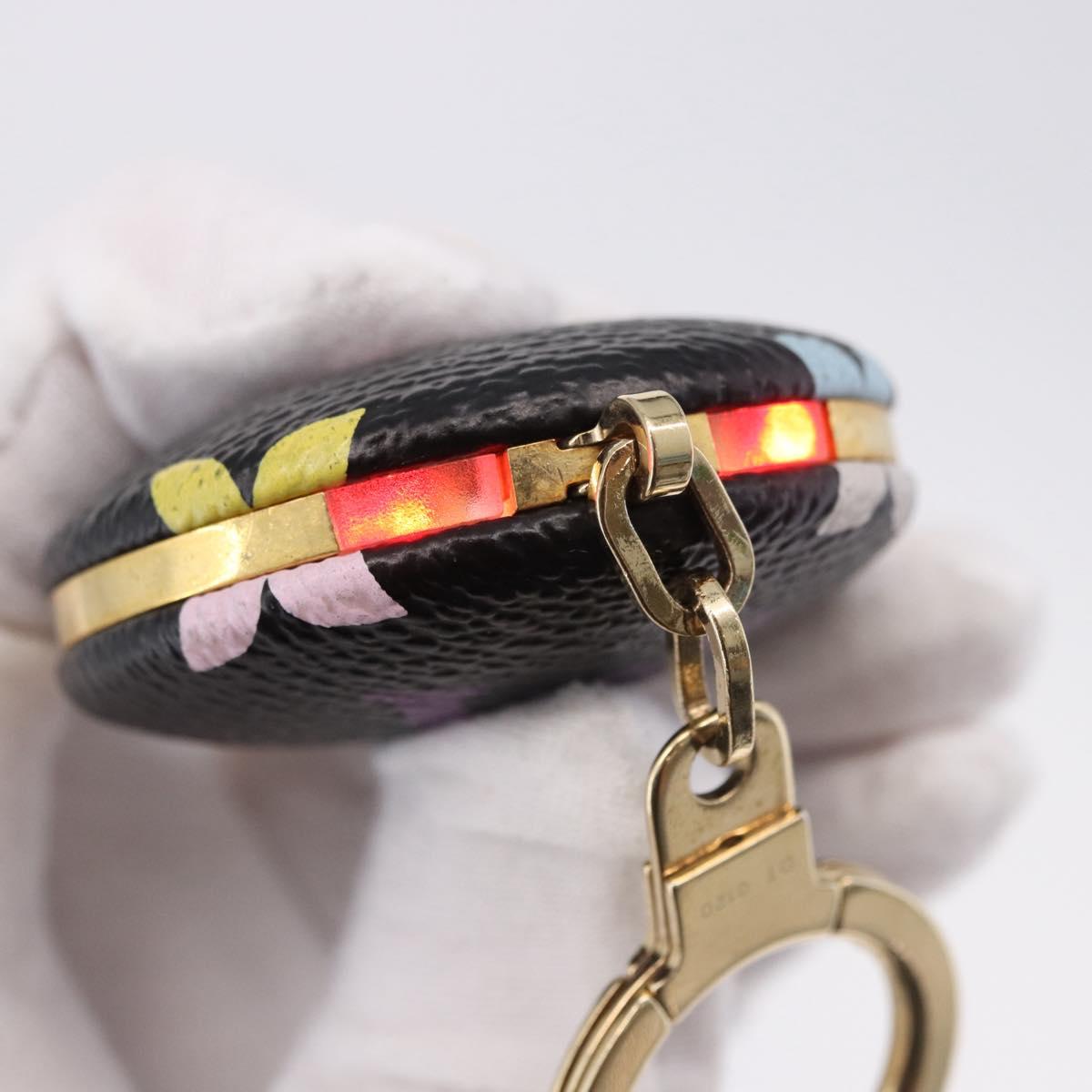 LOUIS VUITTON Multicolor Canvas Astropill Key Holder Black M51912 Auth 192130V