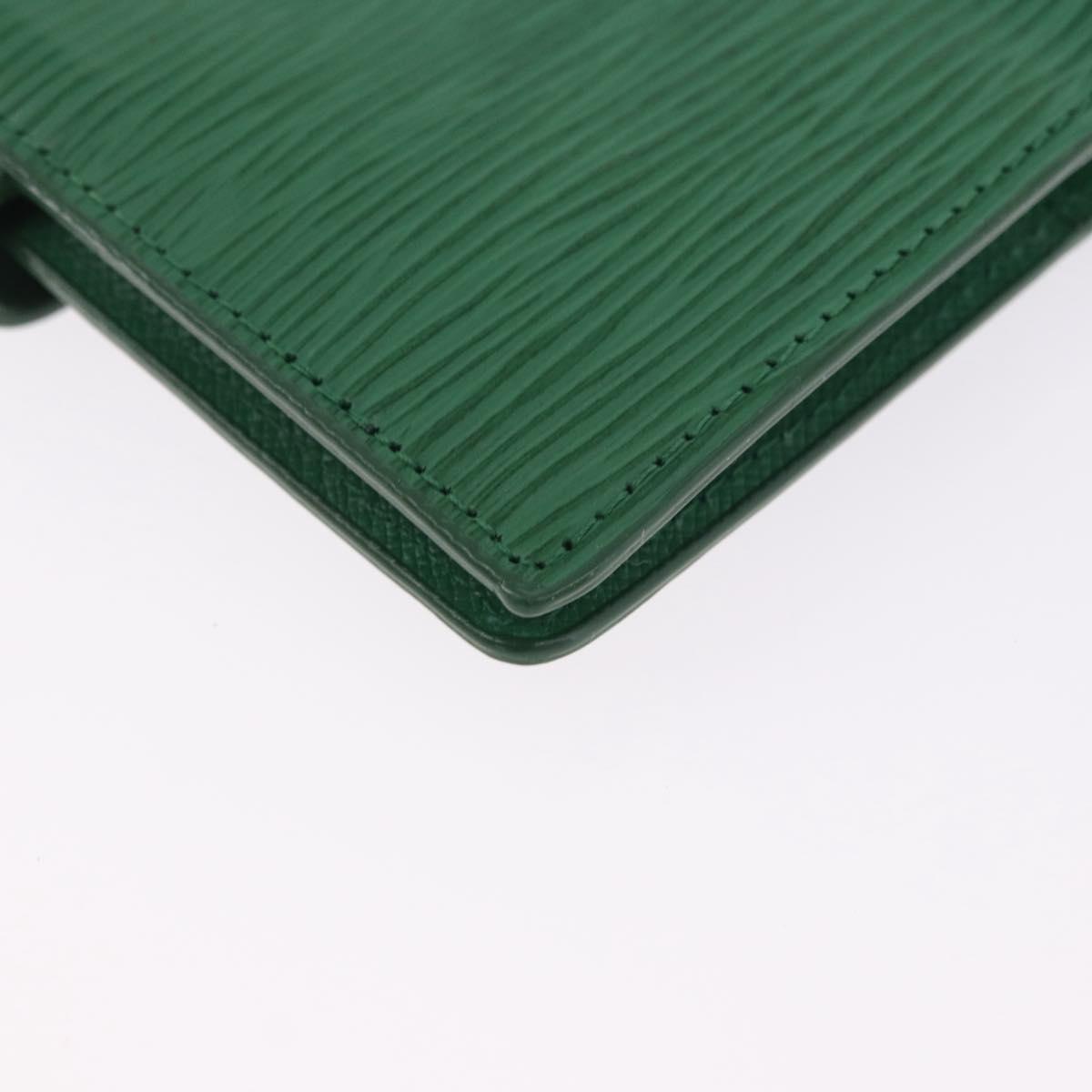 LOUIS VUITTON Epi Agenda PM Day Planner Cover Green R20054 LV Auth 192132