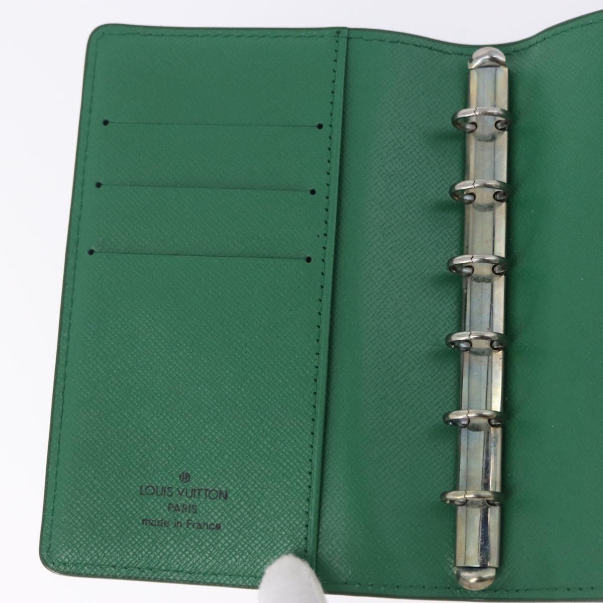 LOUIS VUITTON Epi Agenda PM Day Planner Cover Green R20054 LV Auth 192132