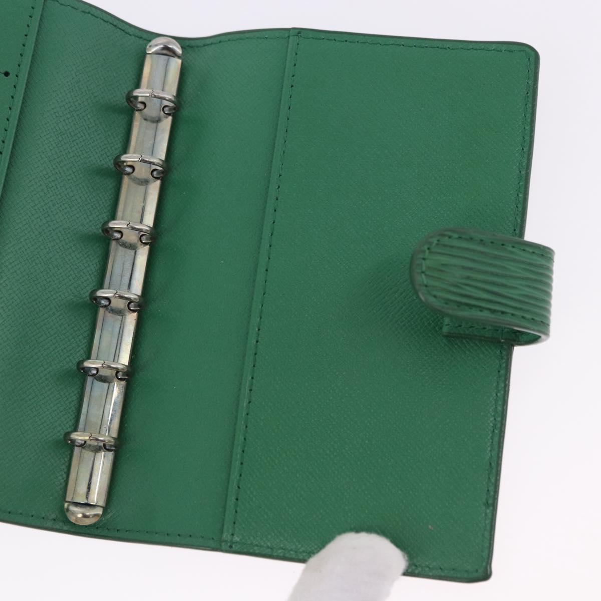 LOUIS VUITTON Epi Agenda PM Day Planner Cover Green R20054 LV Auth 192132