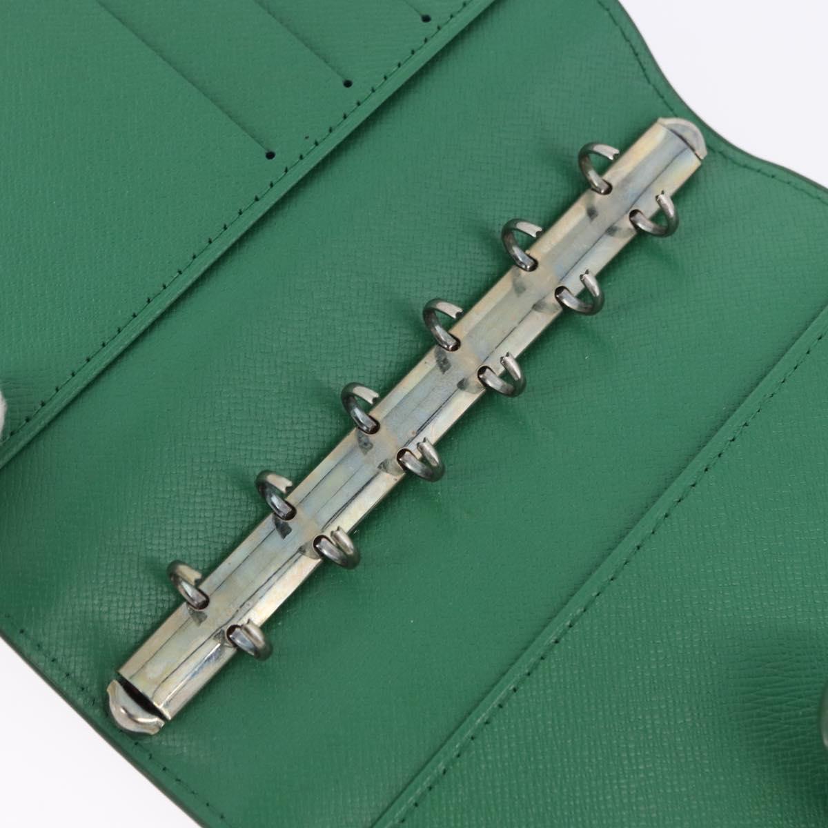 LOUIS VUITTON Epi Agenda PM Day Planner Cover Green R20054 LV Auth 192132