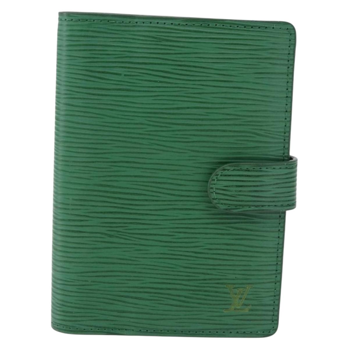 LOUIS VUITTON Epi Agenda PM Day Planner Cover Green R20054 LV Auth 192132