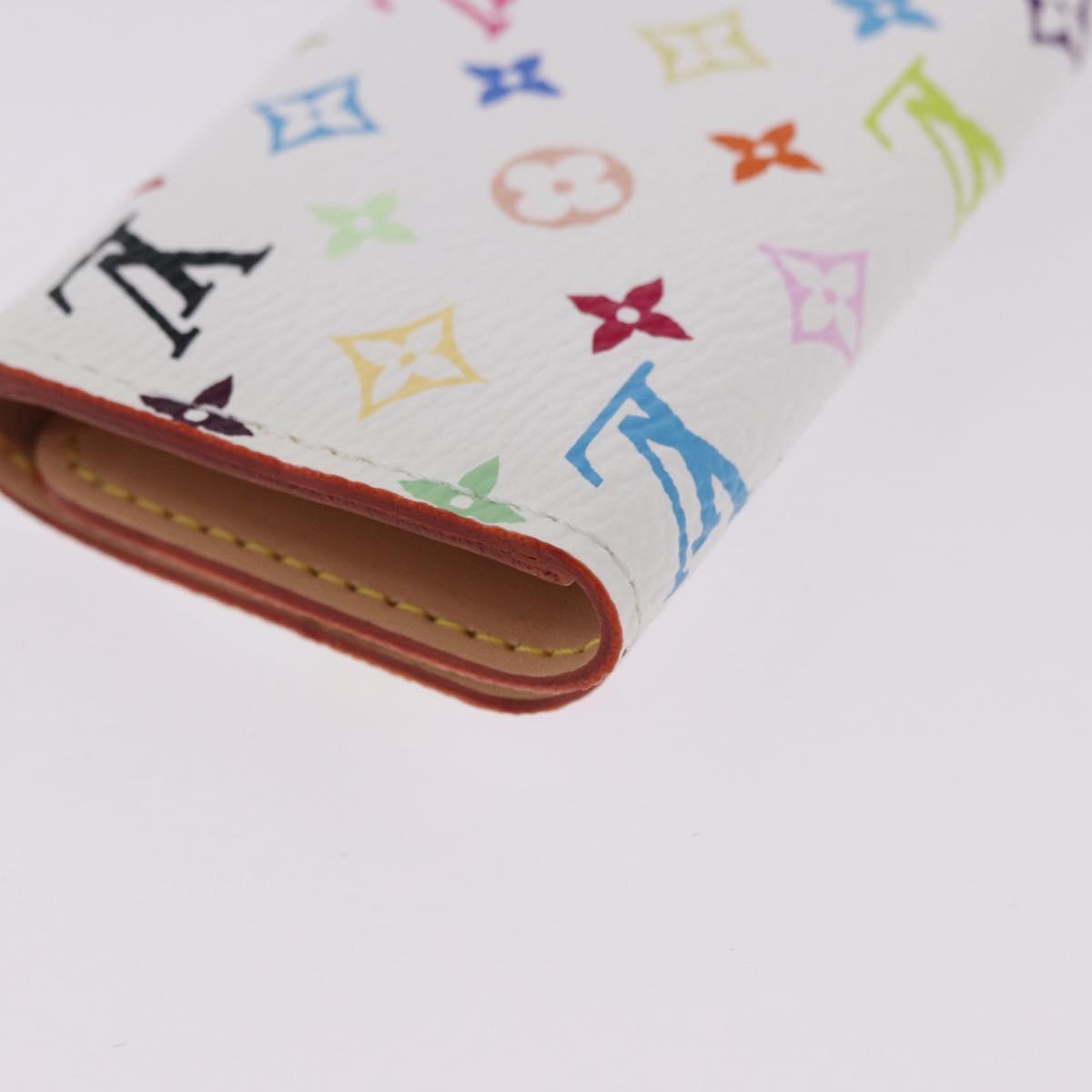 LOUIS VUITTON Monogram Multicolor Multicles 4 Key Case White M93731 Auth 192135M