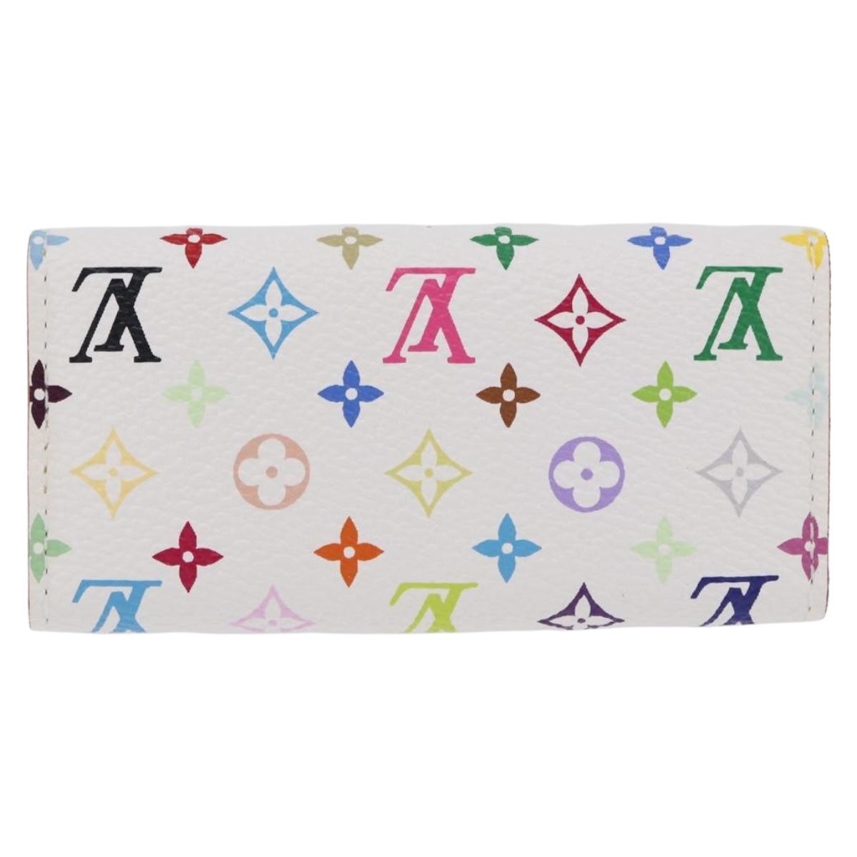 LOUIS VUITTON Monogram Multicolor Multicles 4 Key Case White M93731 Auth 192135M