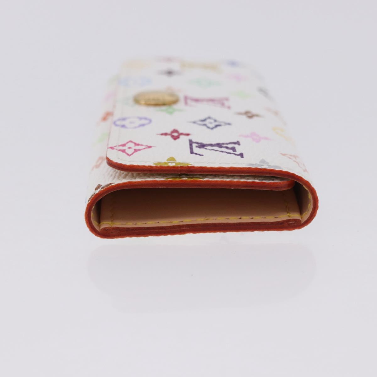 LOUIS VUITTON Monogram Multicolor Multicles 4 Key Case White M93731 Auth 192135M