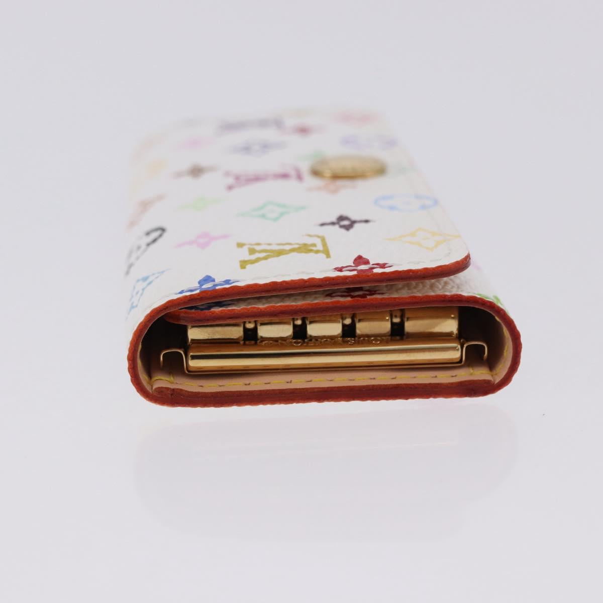 LOUIS VUITTON Monogram Multicolor Multicles 4 Key Case White M93731 Auth 192135M